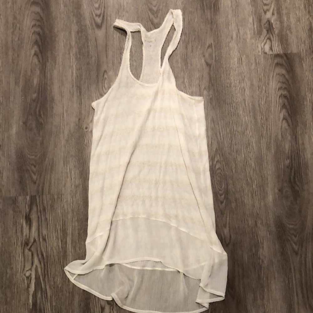 White flowy tank top